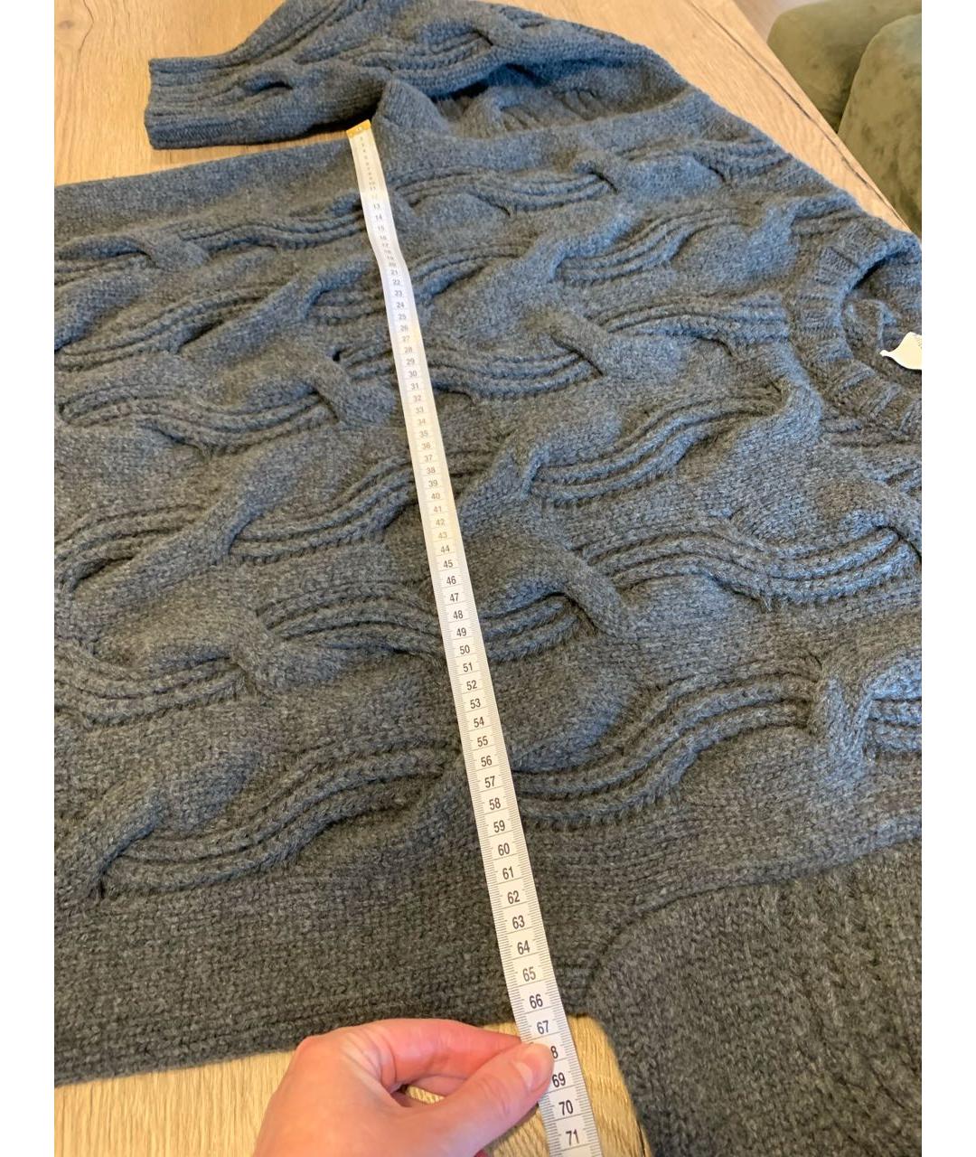 BOTTEGA VENETA Серый шерстяной джемпер / свитер, фото 7