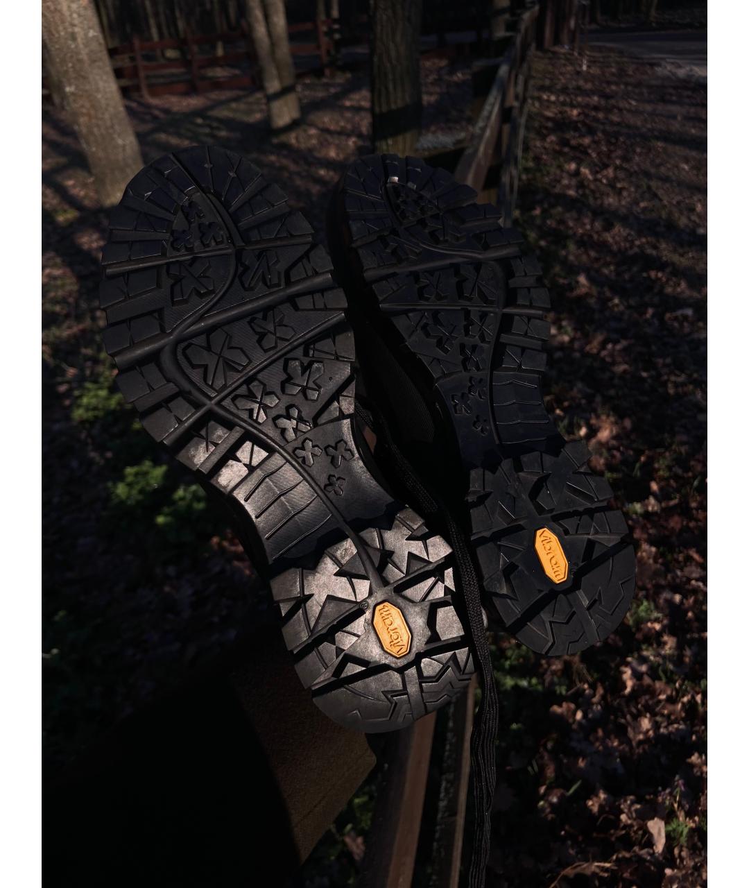 JIL SANDER Черные кожаные ботинки, фото 6