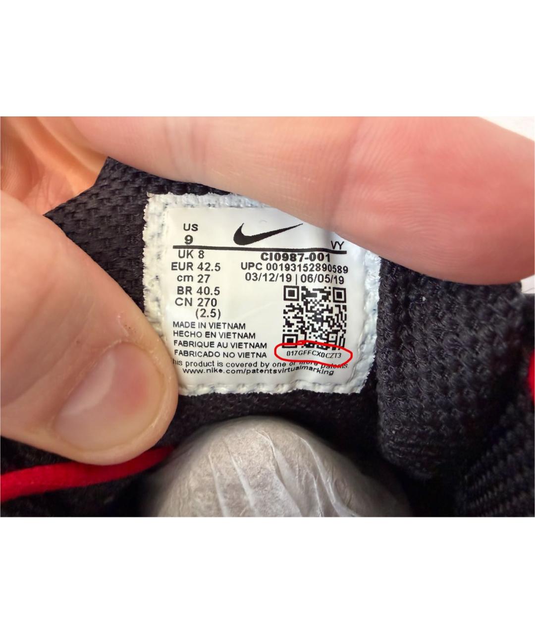 NIKE Черные низкие кроссовки / кеды из искусственной кожи, фото 7