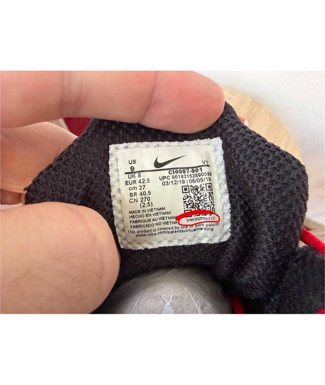 NIKE Черные низкие кроссовки / кеды из искусственной кожи, фото 6