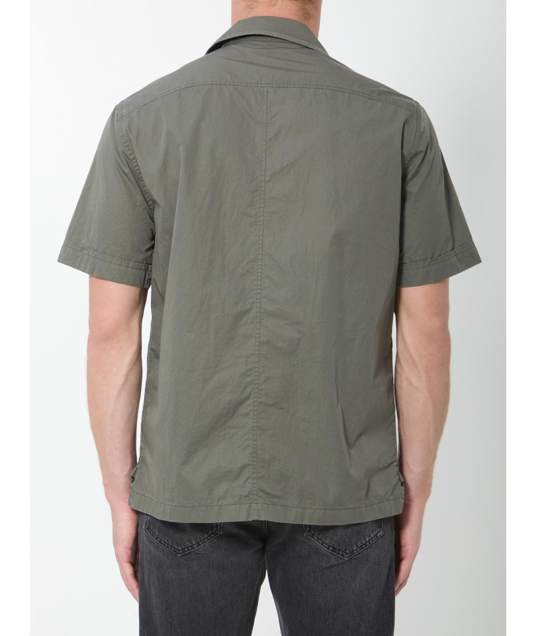 DOLCE&GABBANA Зеленая хлопковая кэжуал рубашка, фото 4