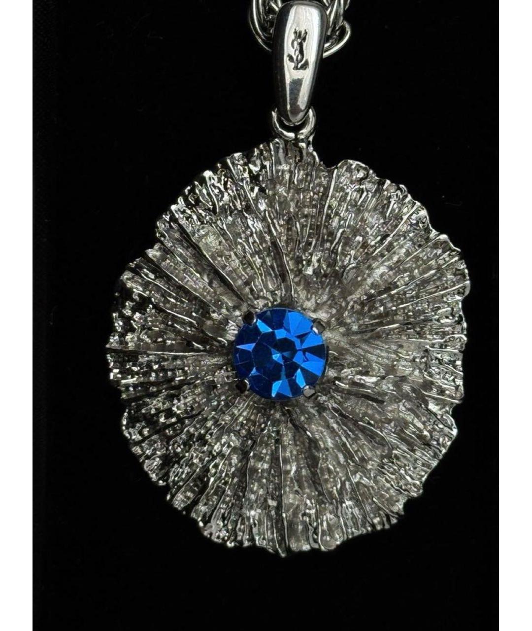 SAINT LAURENT Серебряное колье, фото 4