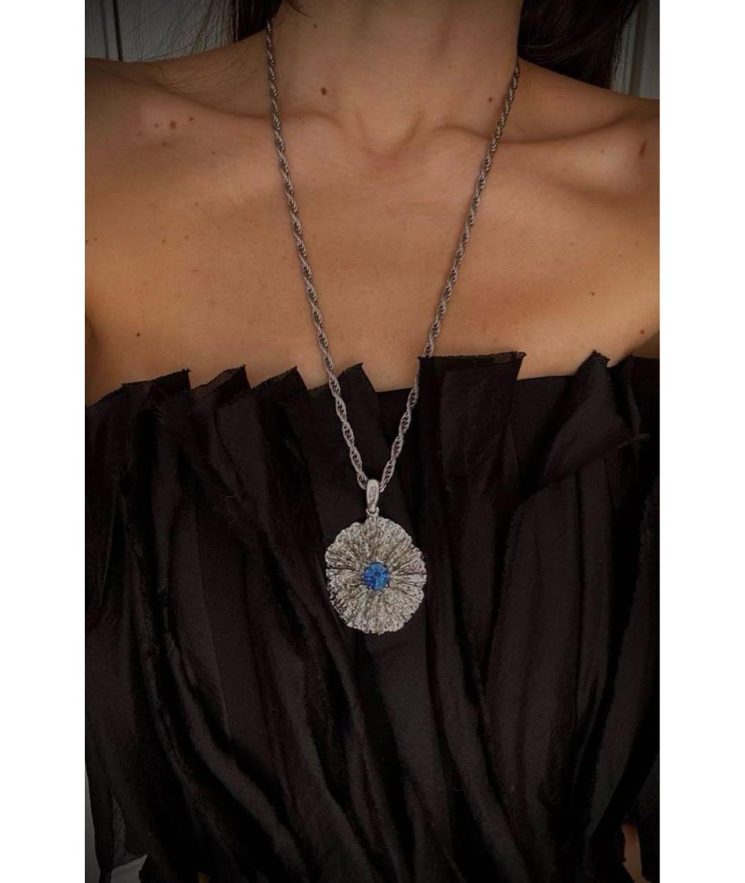 SAINT LAURENT Серебряное колье, фото 8