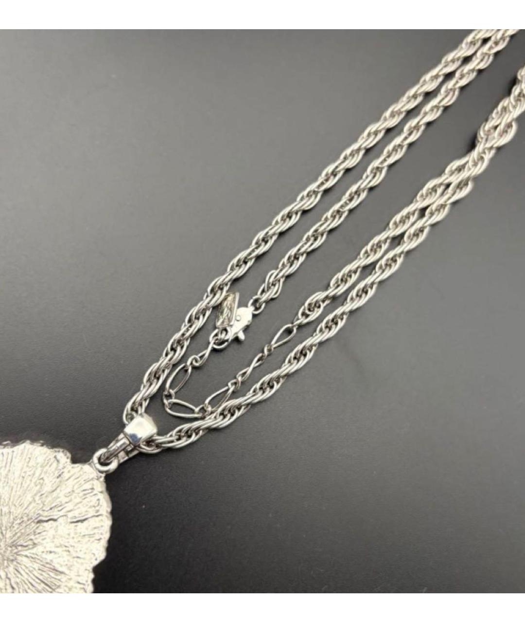 SAINT LAURENT Серебряное колье, фото 7