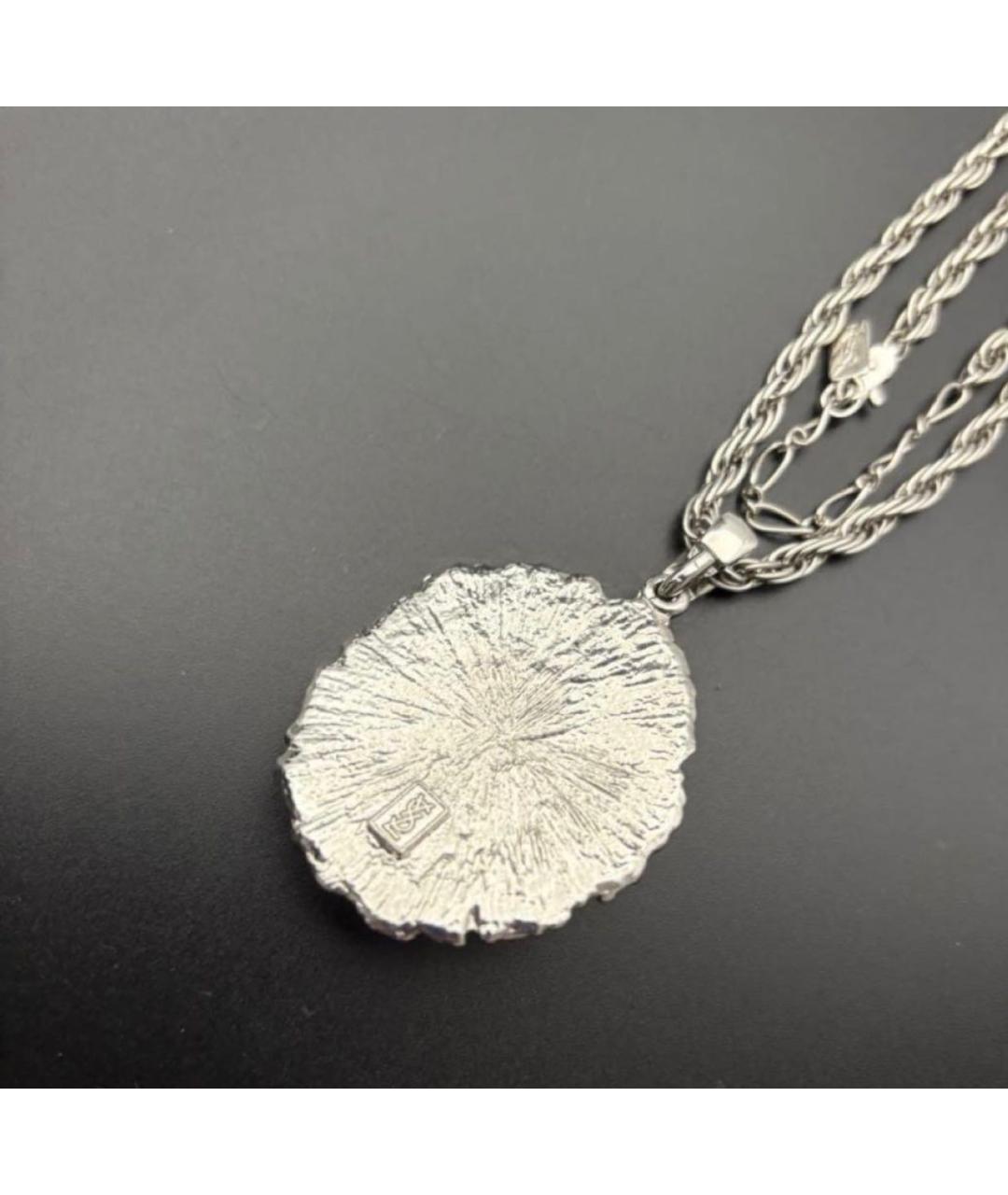 SAINT LAURENT Серебряное колье, фото 6