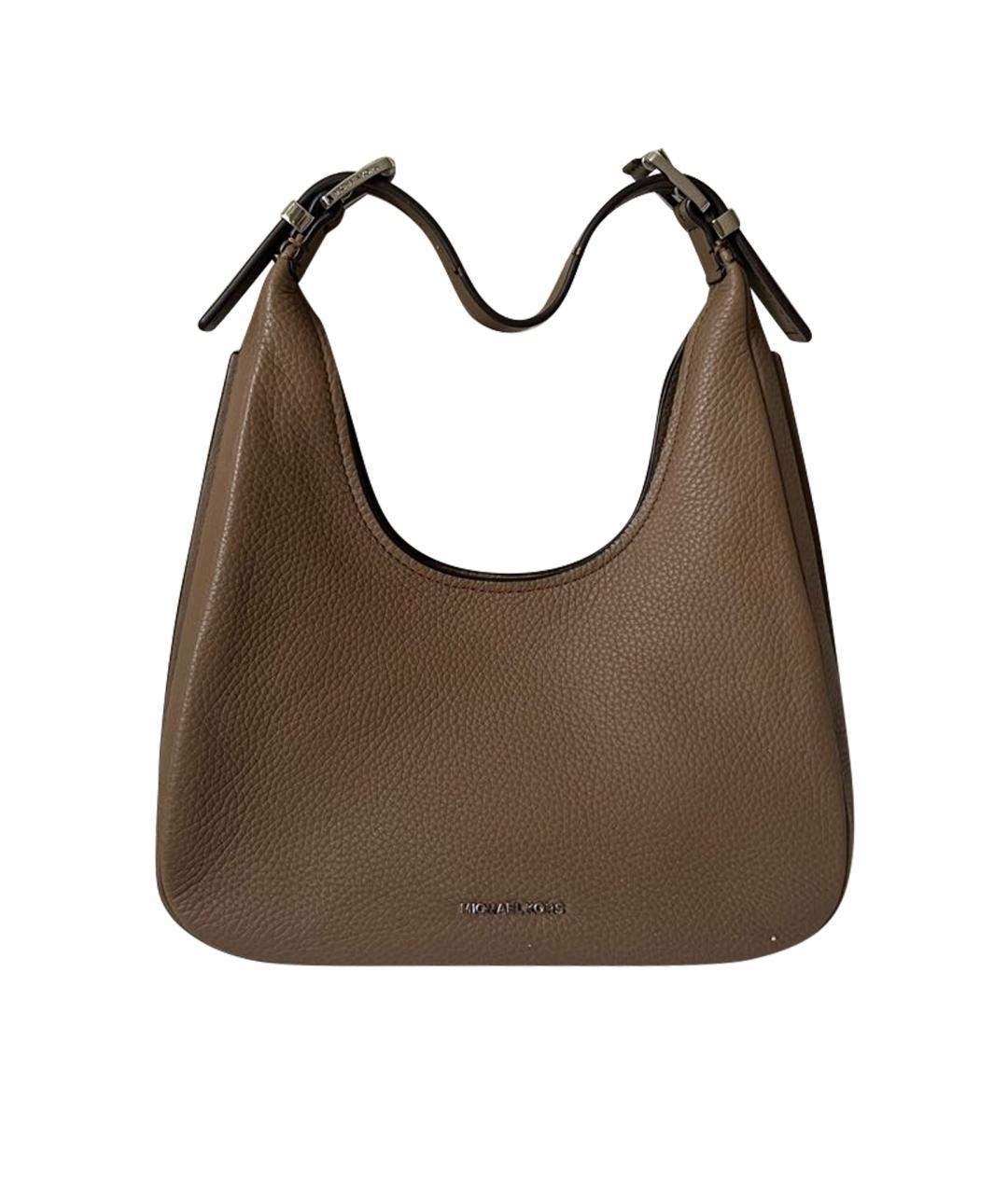 MICHAEL KORS Коричневая кожаная сумка через плечо, фото 1