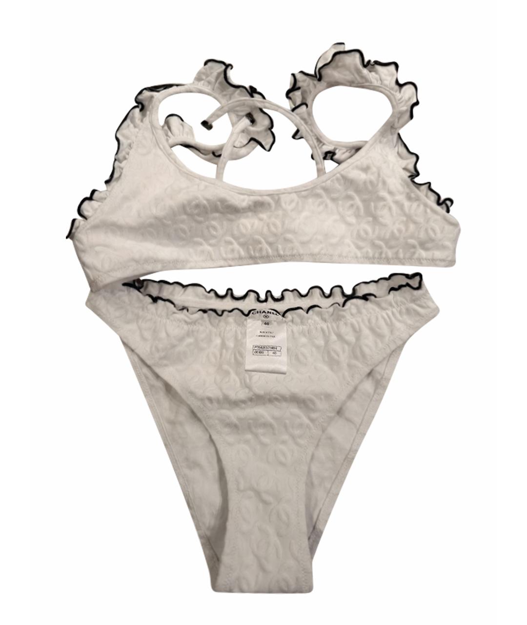 CHANEL Белый полиамидовый купальник, фото 1