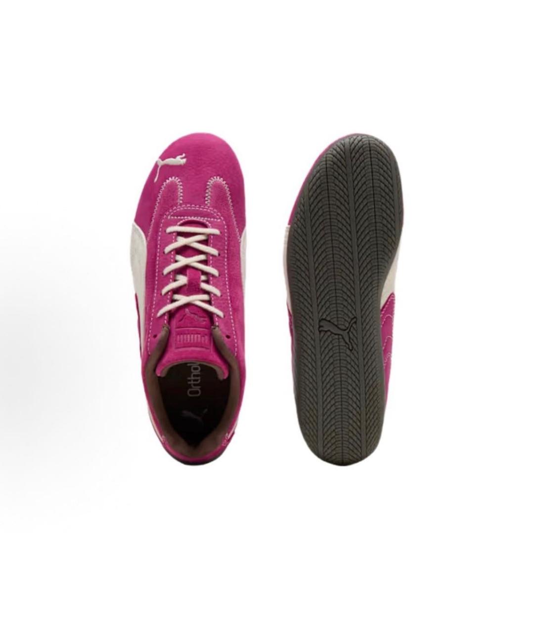 PUMA Фуксия замшевые кроссовки, фото 3