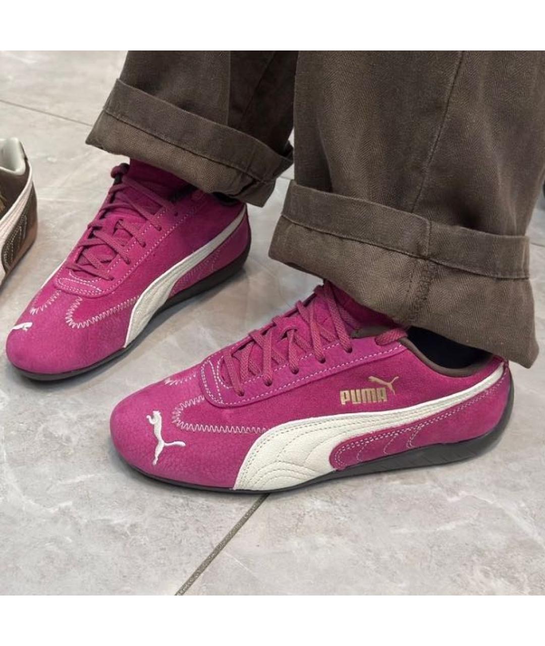 PUMA Фуксия замшевые кроссовки, фото 2