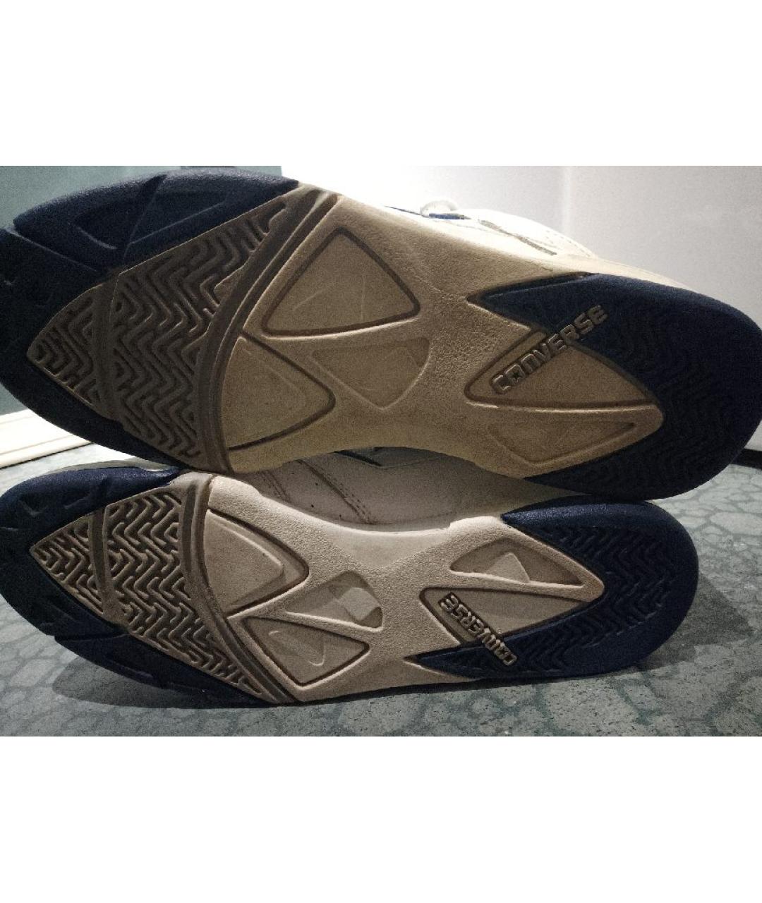 CONVERSE Белые кожаные высокие кроссовки / кеды, фото 8