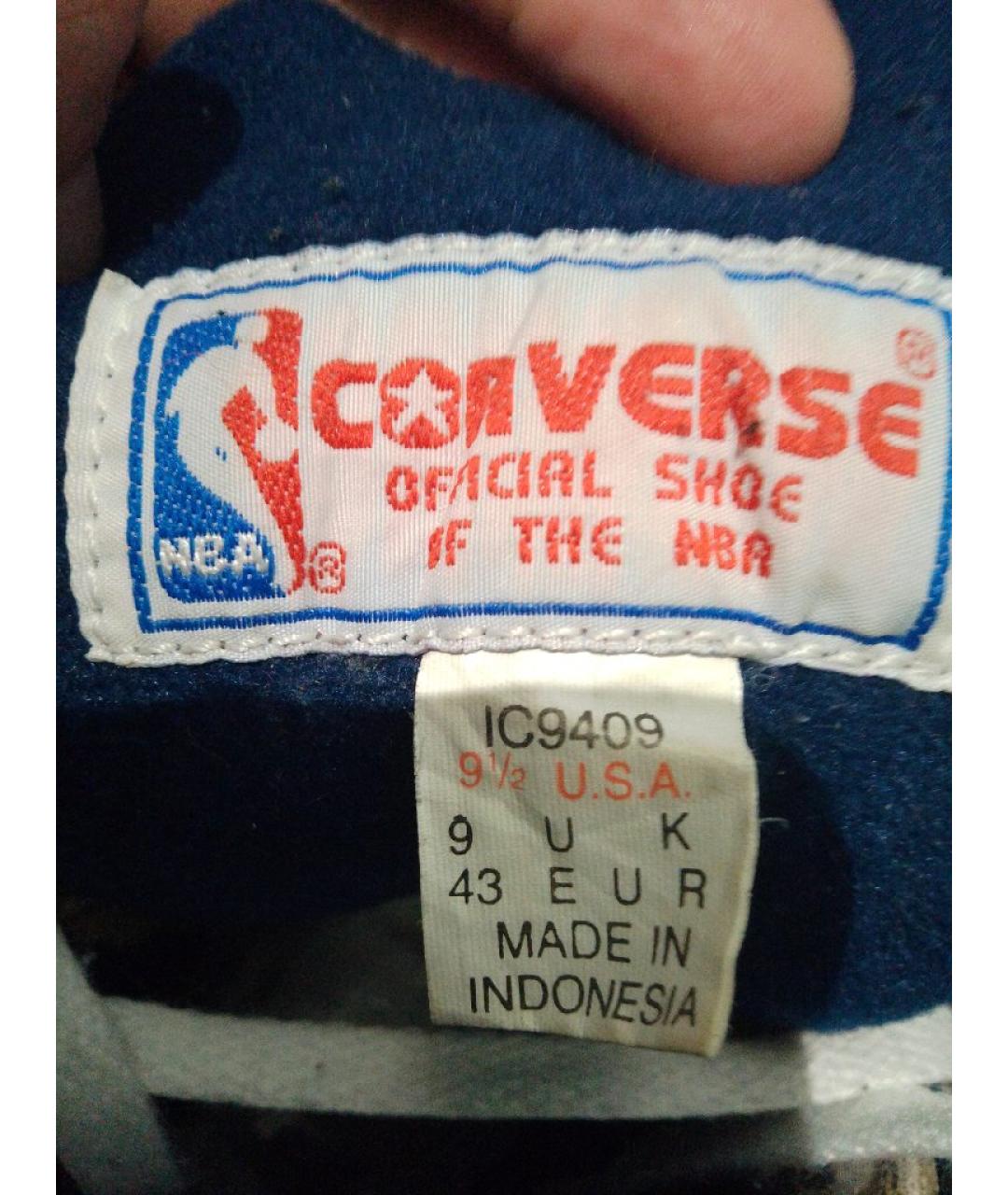 CONVERSE Белые кожаные высокие кроссовки / кеды, фото 5