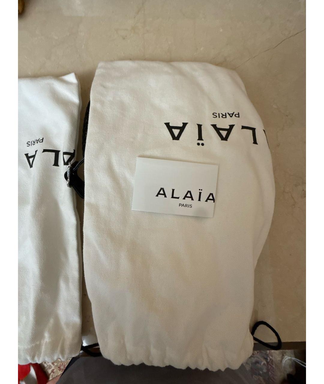 ALAIA Черные кожаные балетки, фото 5