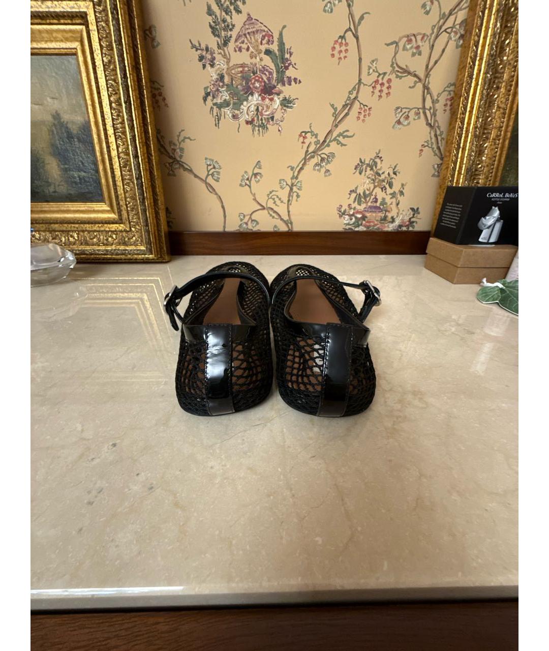 ALAIA Черные кожаные балетки, фото 4