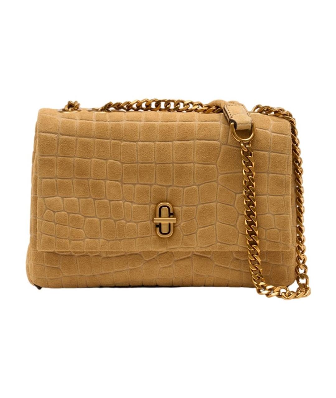 MARC JACOBS Бежевая замшевая сумка через плечо, фото 1