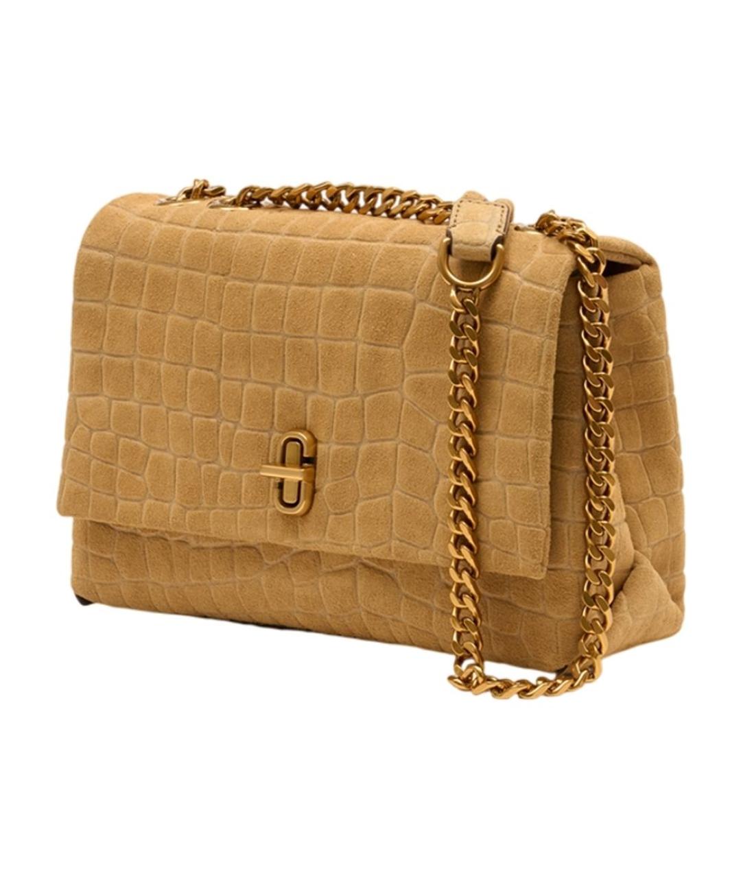 MARC JACOBS Бежевая замшевая сумка через плечо, фото 2