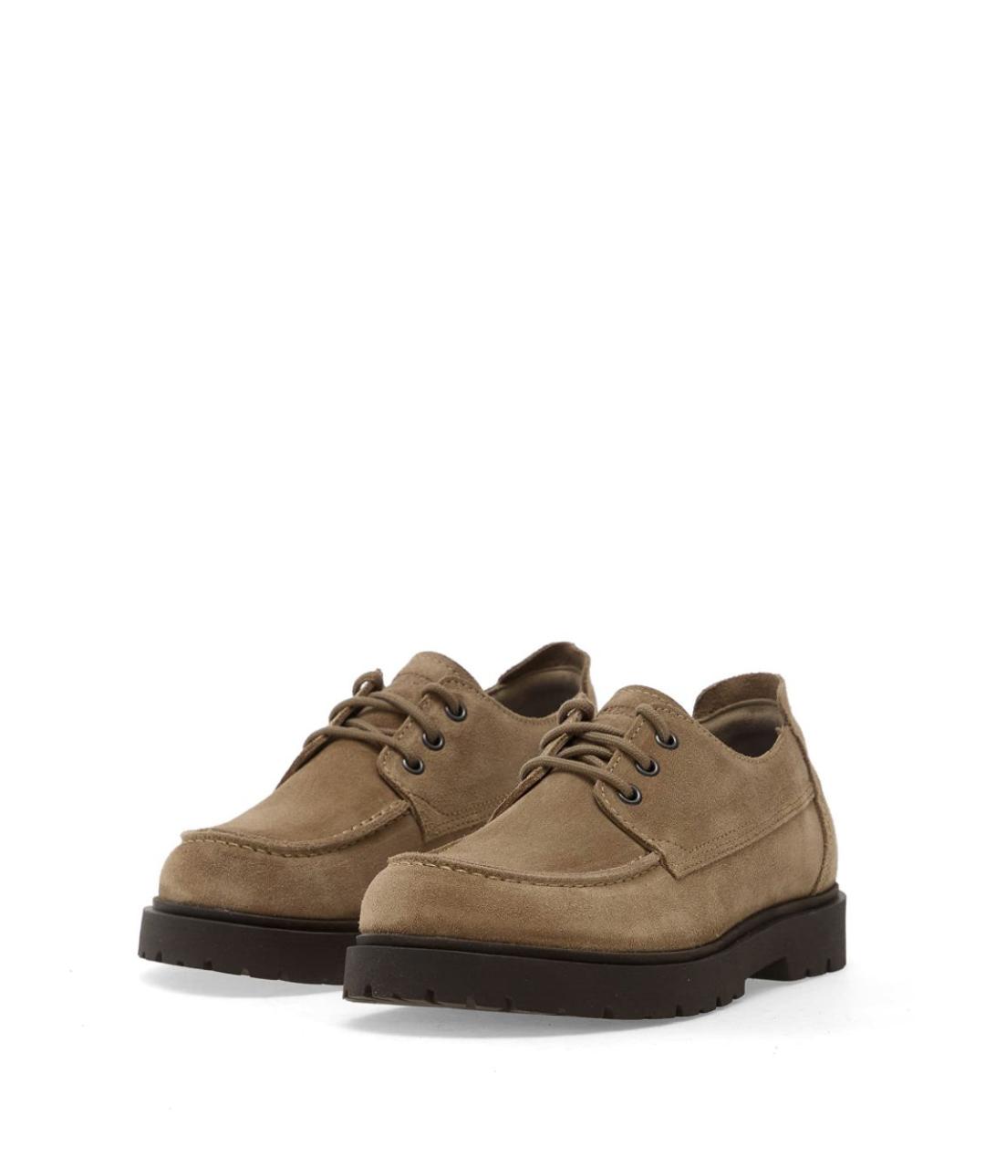 BIRKENSTOCK Бежевые замшевые ботинки, фото 5