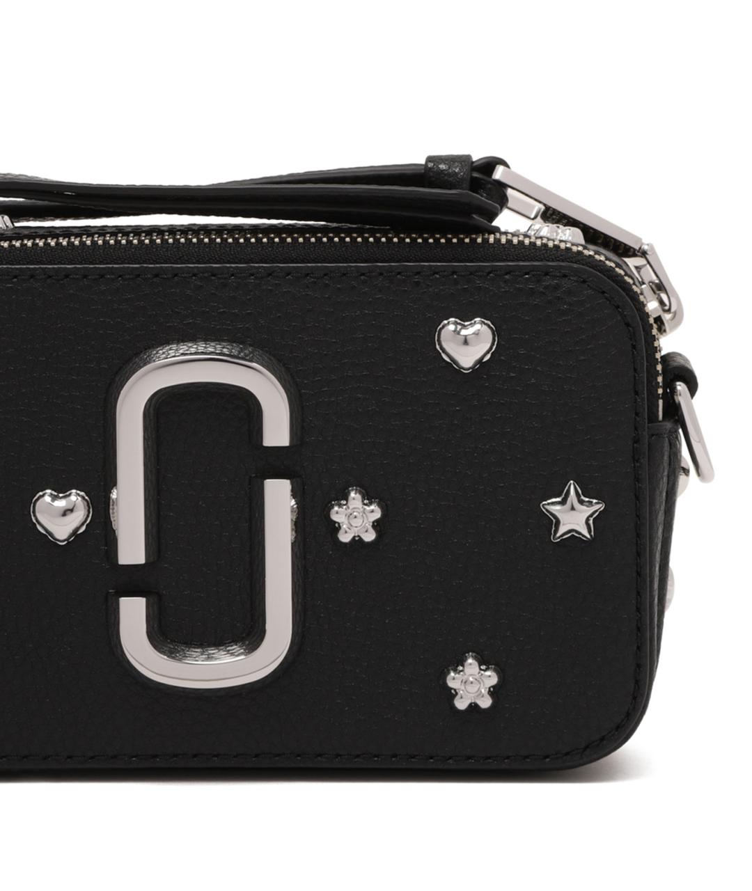 MARC JACOBS Черная кожаная сумка через плечо, фото 4