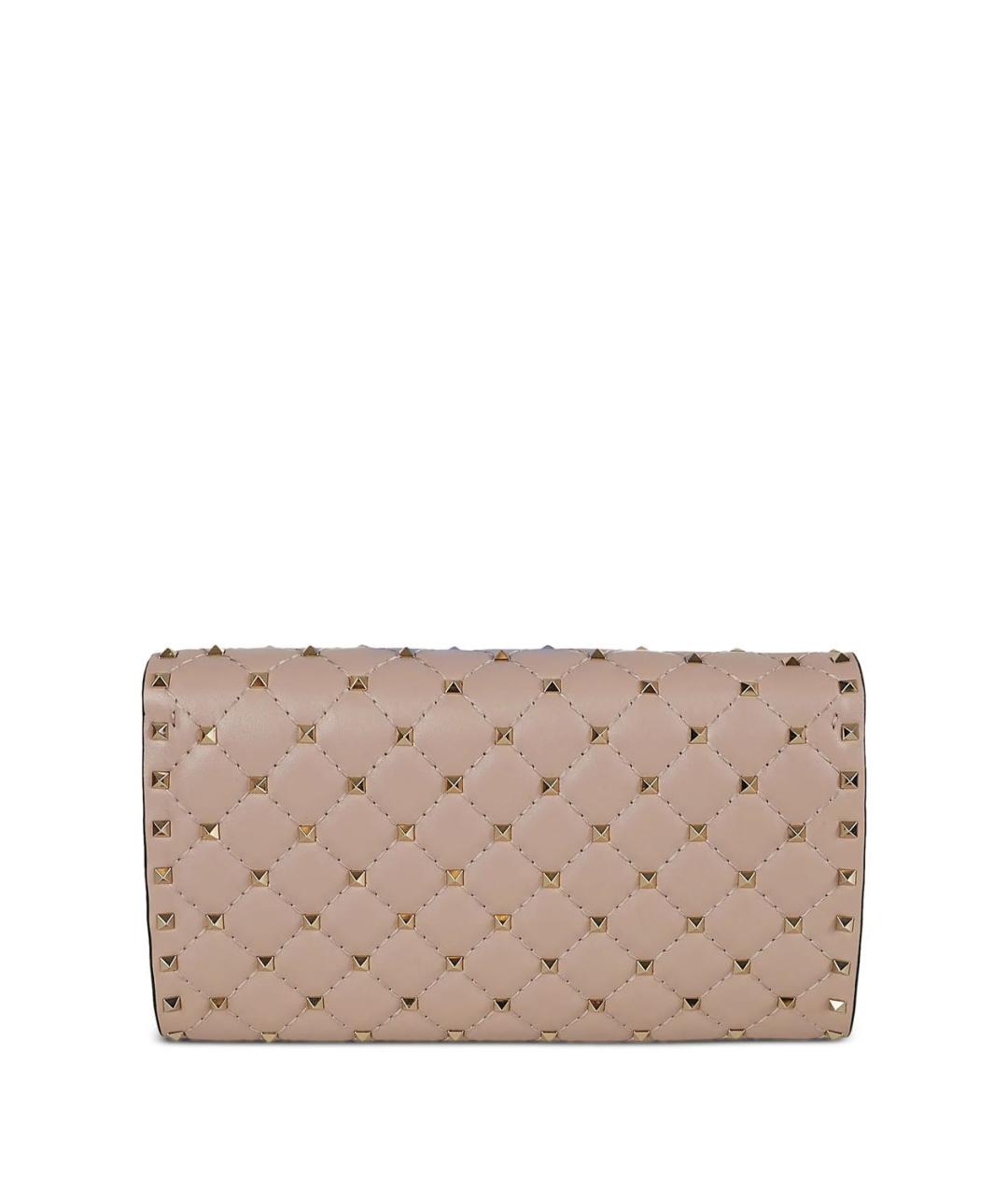 VALENTINO Розовая кожаная сумка через плечо, фото 3