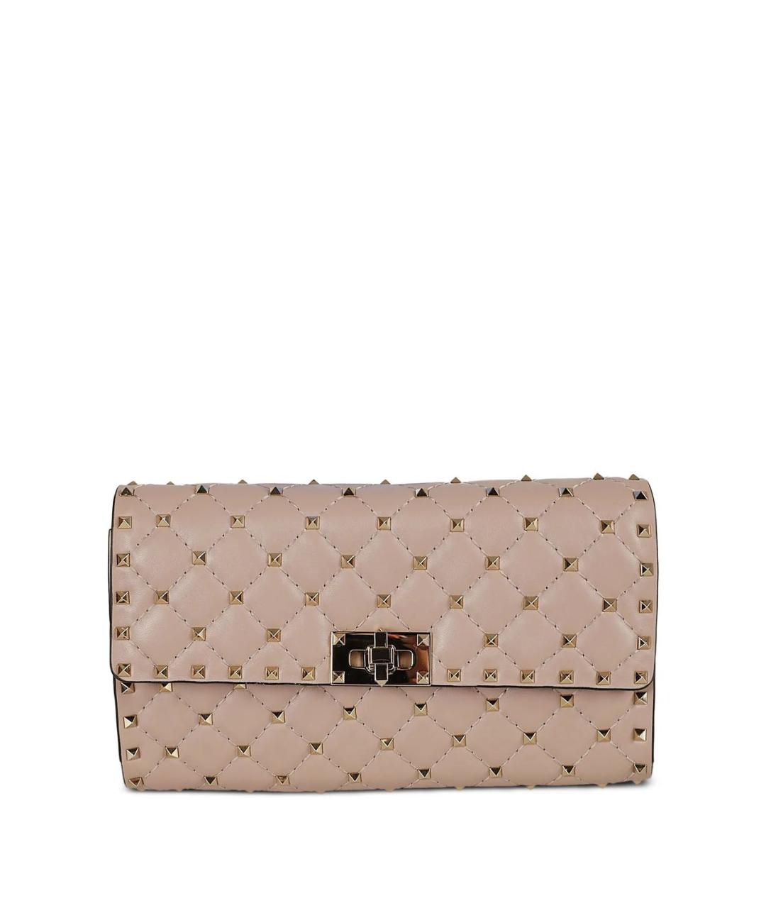 VALENTINO Розовая кожаная сумка через плечо, фото 1