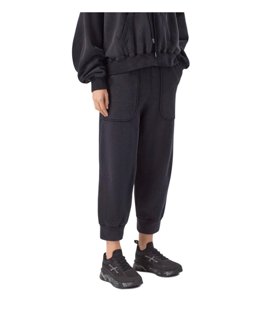 PREMIATA Черные текстильные низкие кроссовки / кеды, фото 6