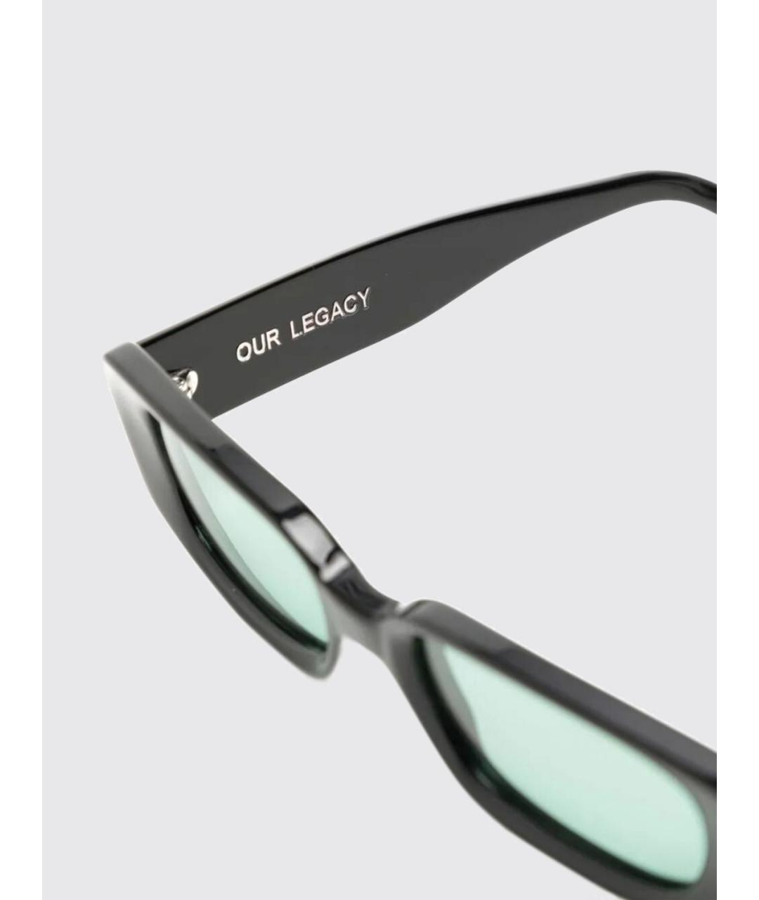 OUR LEGACY Черные пластиковые солнцезащитные очки, фото 3