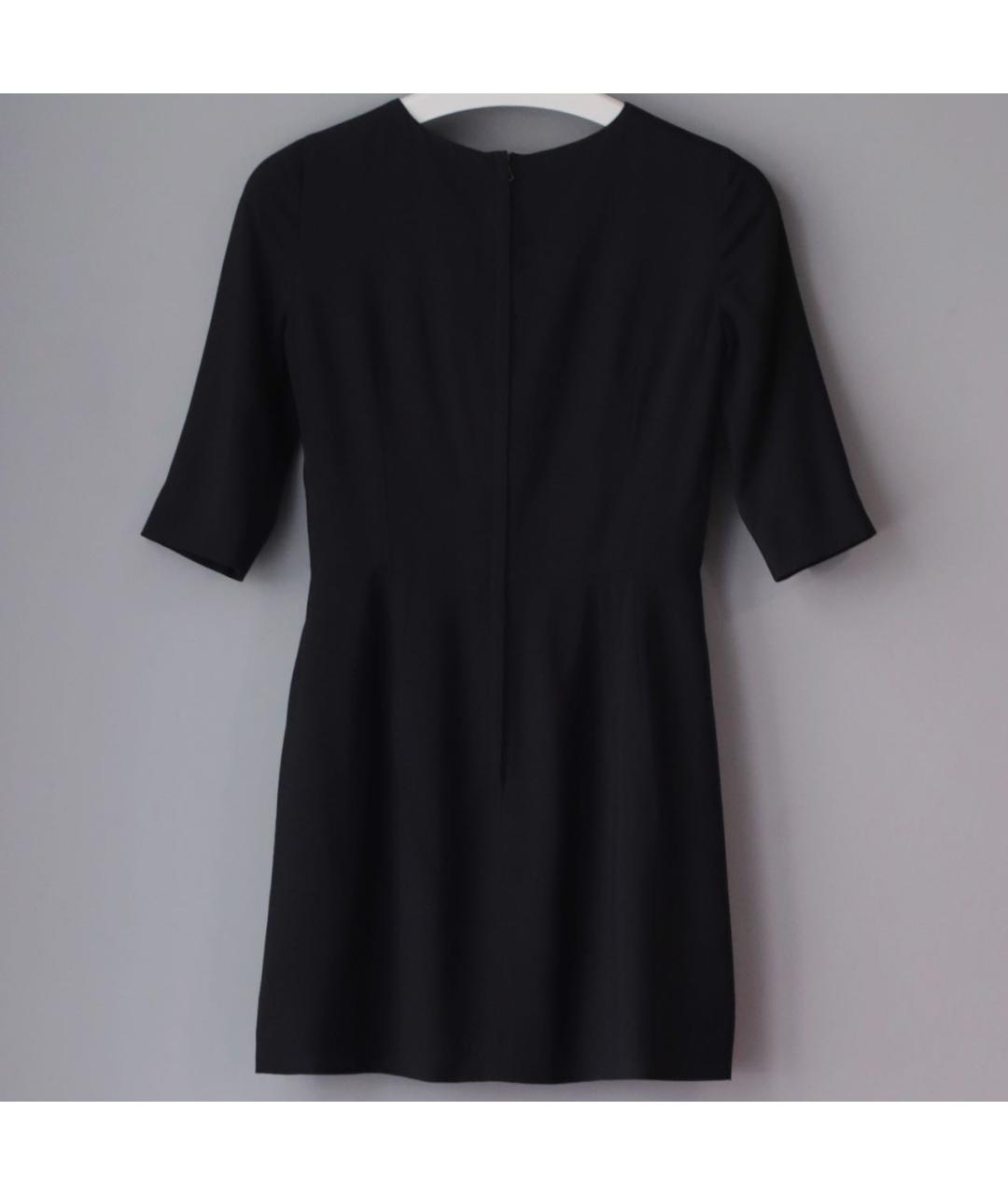 DOLCE&GABBANA Черное вискозное коктейльное платье, фото 3