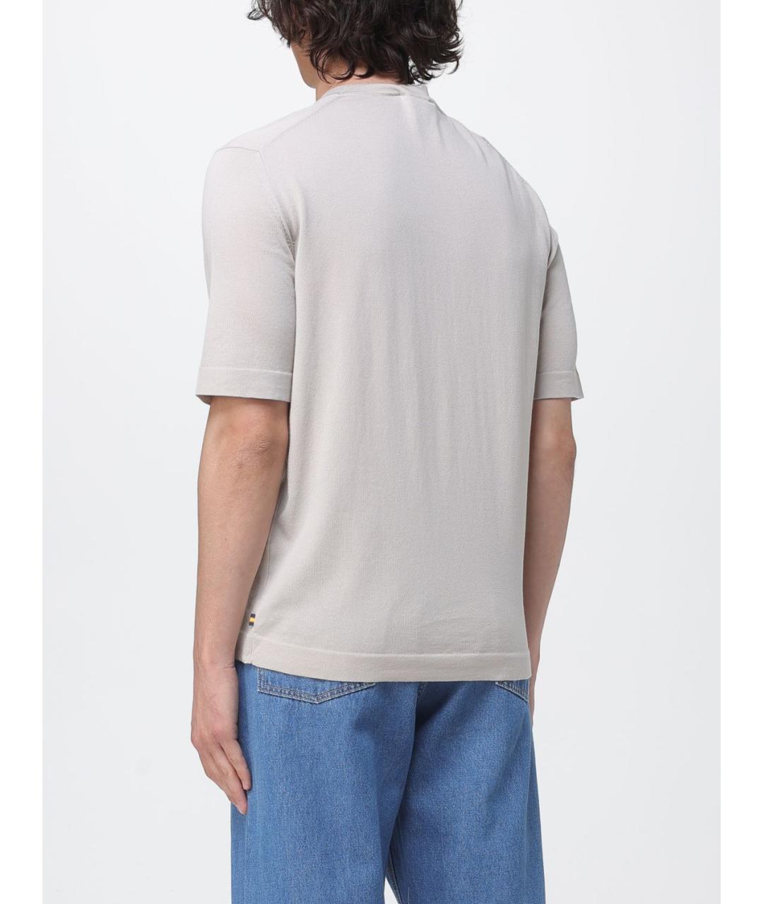 K-WAY Бежевая хлопковая футболка, фото 2