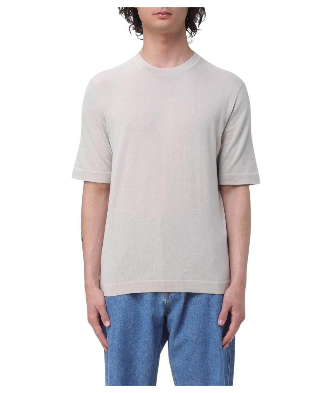 K-WAY Бежевая хлопковая футболка, фото 1