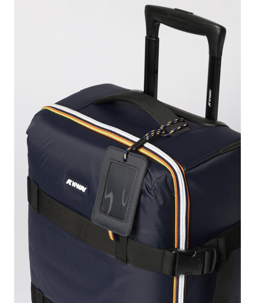 K-WAY Темно-синий тканевый чемодан, фото 3