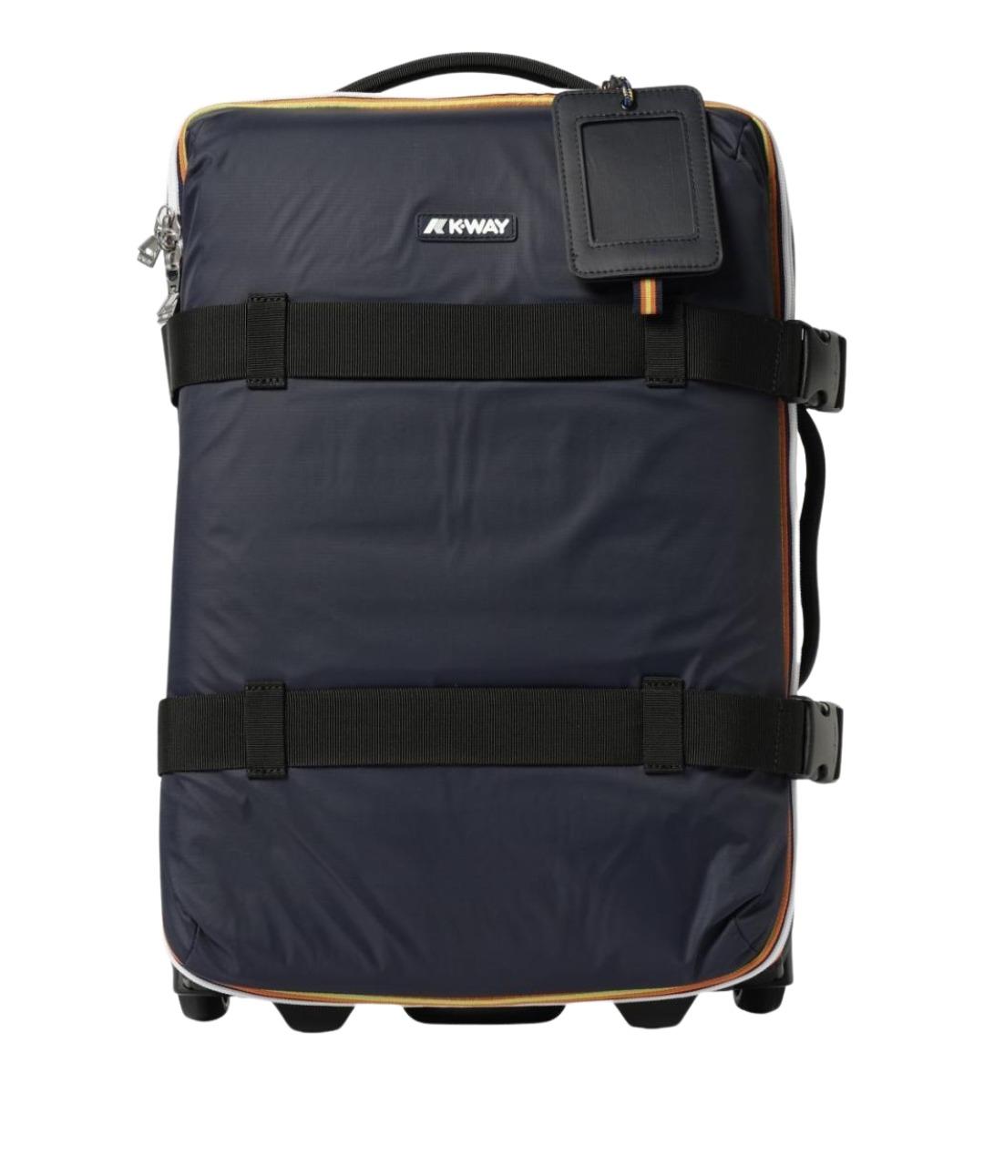 K-WAY Темно-синий тканевый чемодан, фото 1
