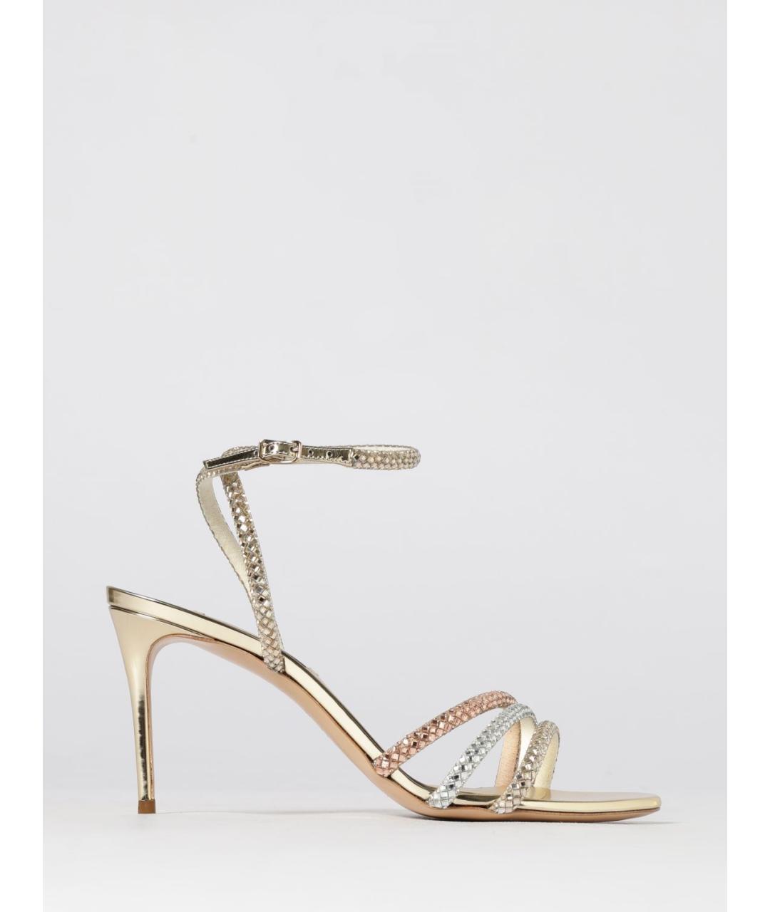CASADEI Золотые босоножки, фото 5