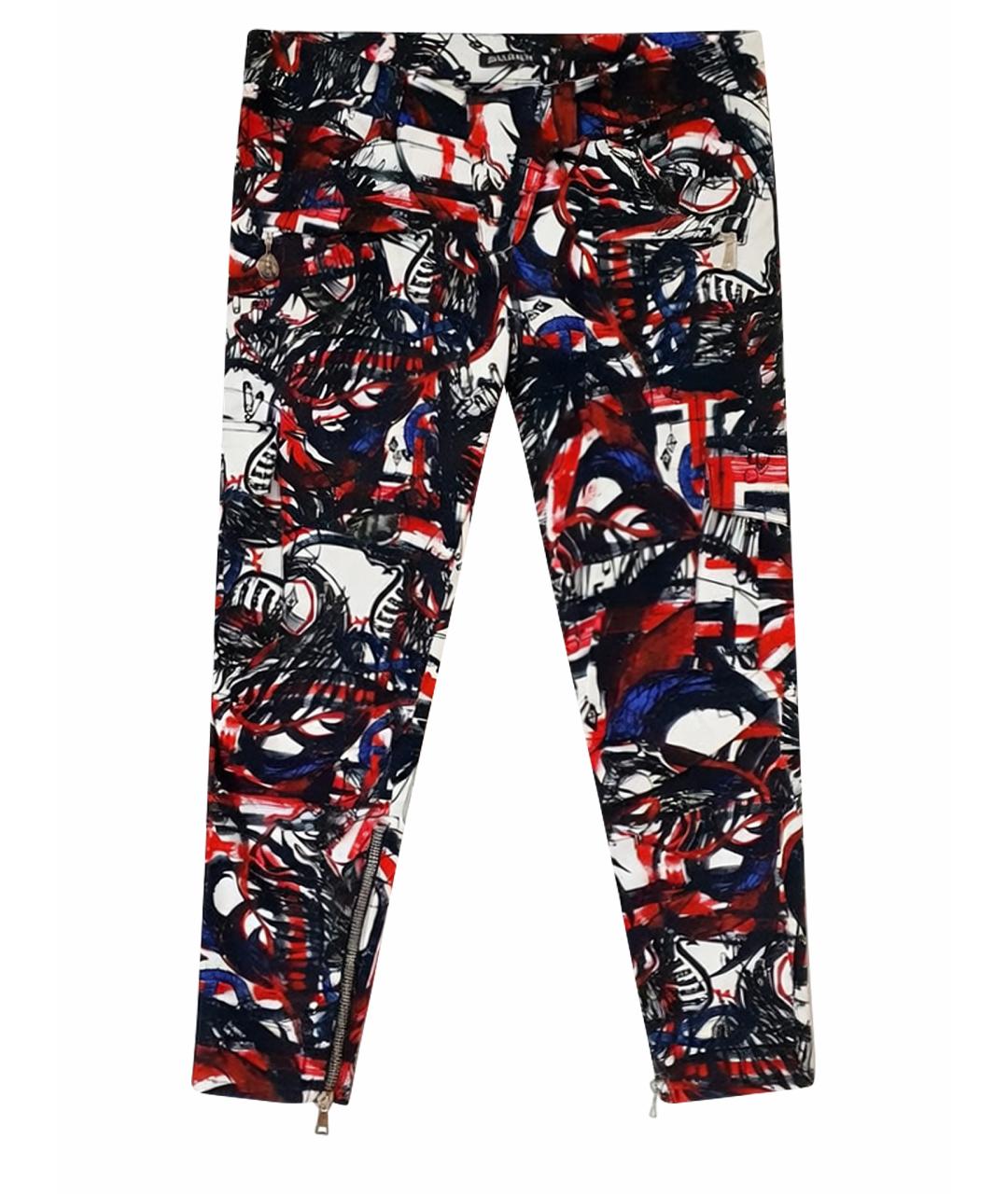 BALMAIN Мульти хлопковые джинсы слим, фото 1