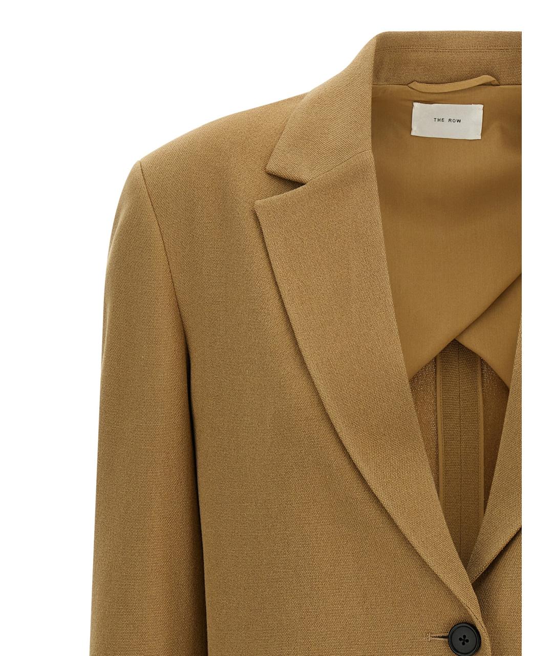 THE ROW Бежевый шелковый жакет/пиджак, фото 3
