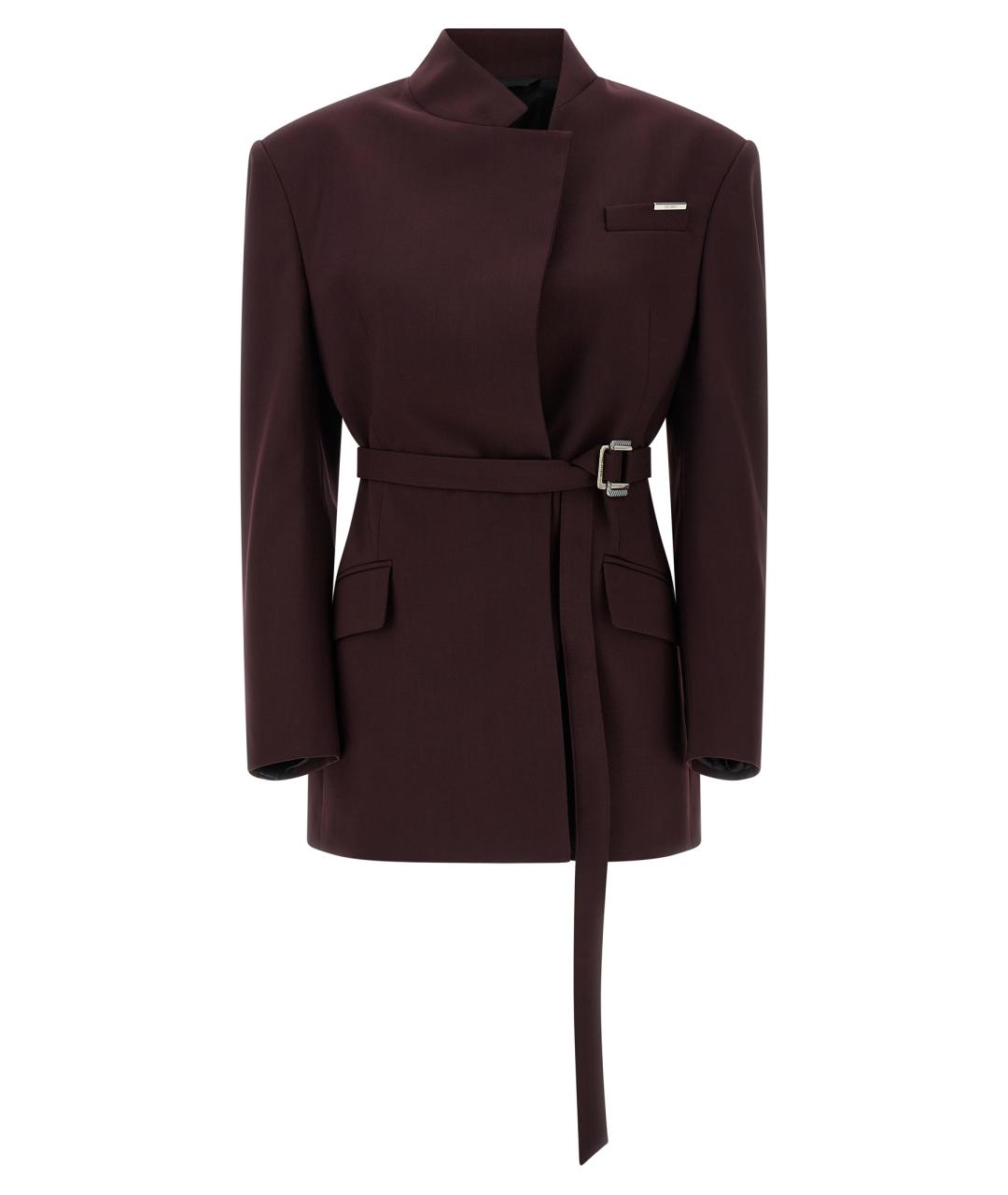 THE ATTICO Фиолетовый полиэстеровый жакет/пиджак, фото 1