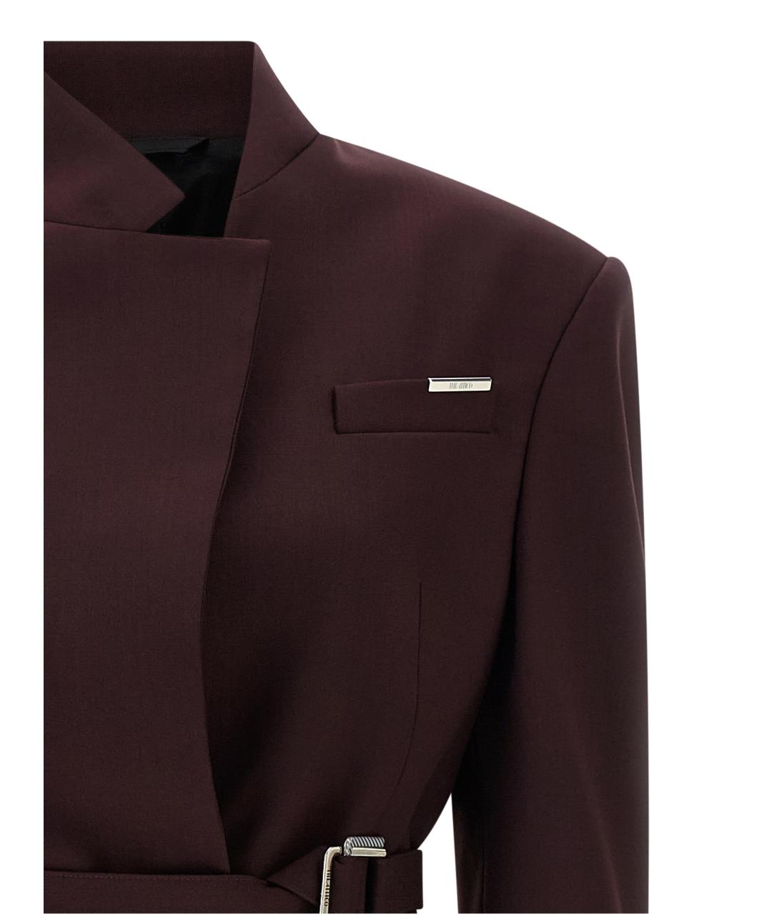 THE ATTICO Фиолетовый полиэстеровый жакет/пиджак, фото 3