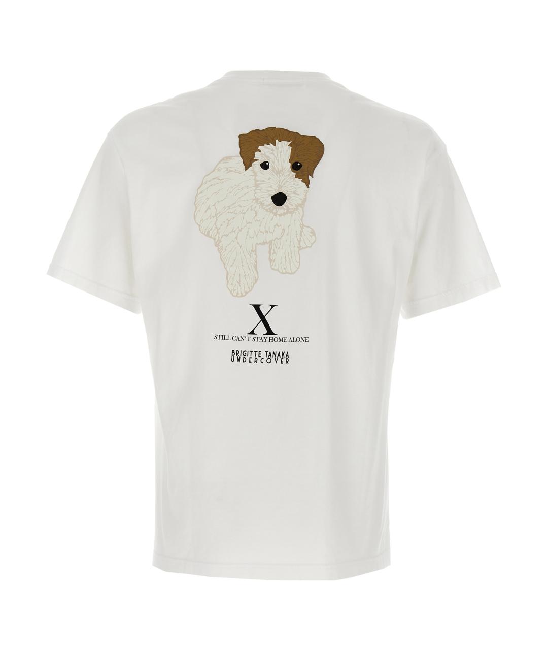 UNDERCOVER Белая хлопковая футболка, фото 2