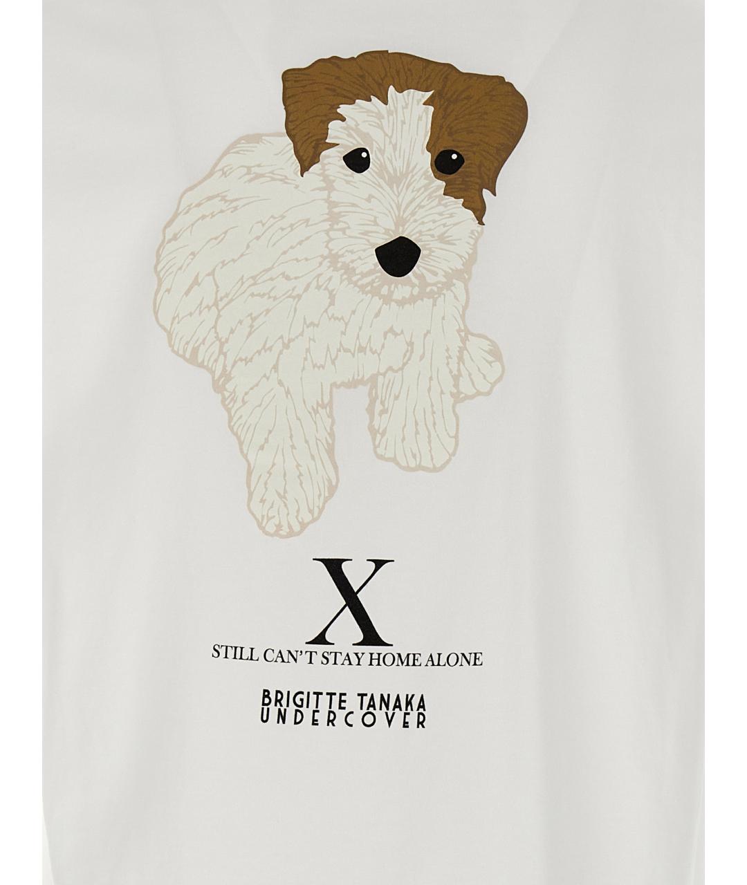 UNDERCOVER Белая хлопковая футболка, фото 4