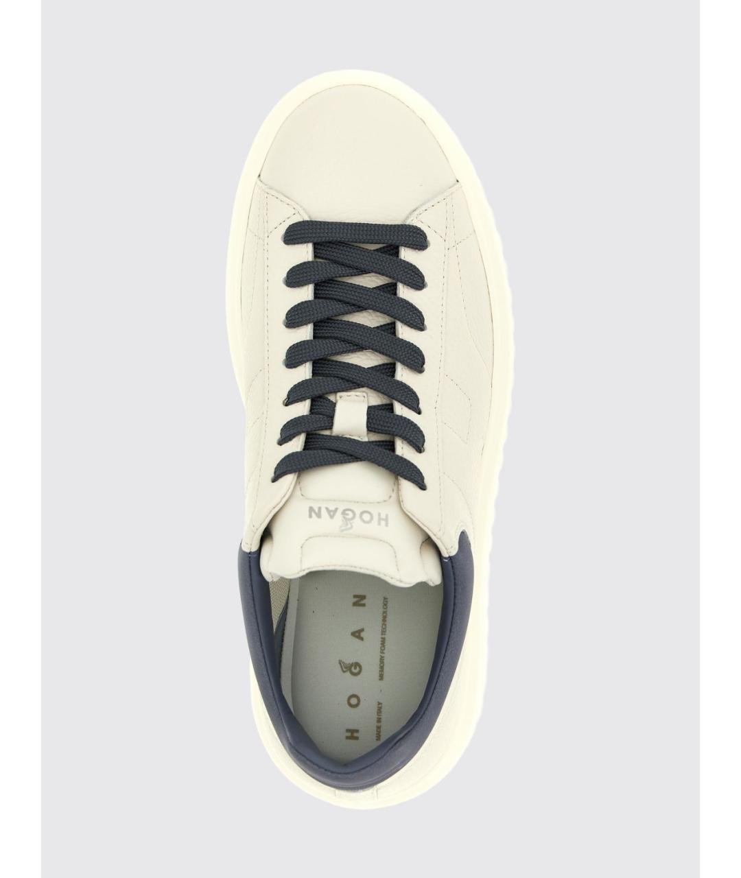 HOGAN Мульти кожаные низкие кроссовки / кеды, фото 4