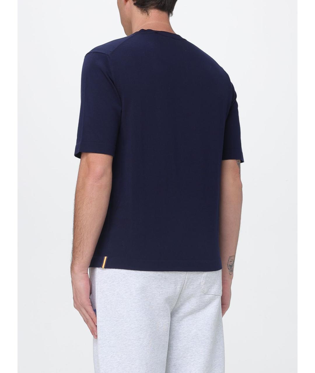 K-WAY Синяя хлопковая футболка, фото 2