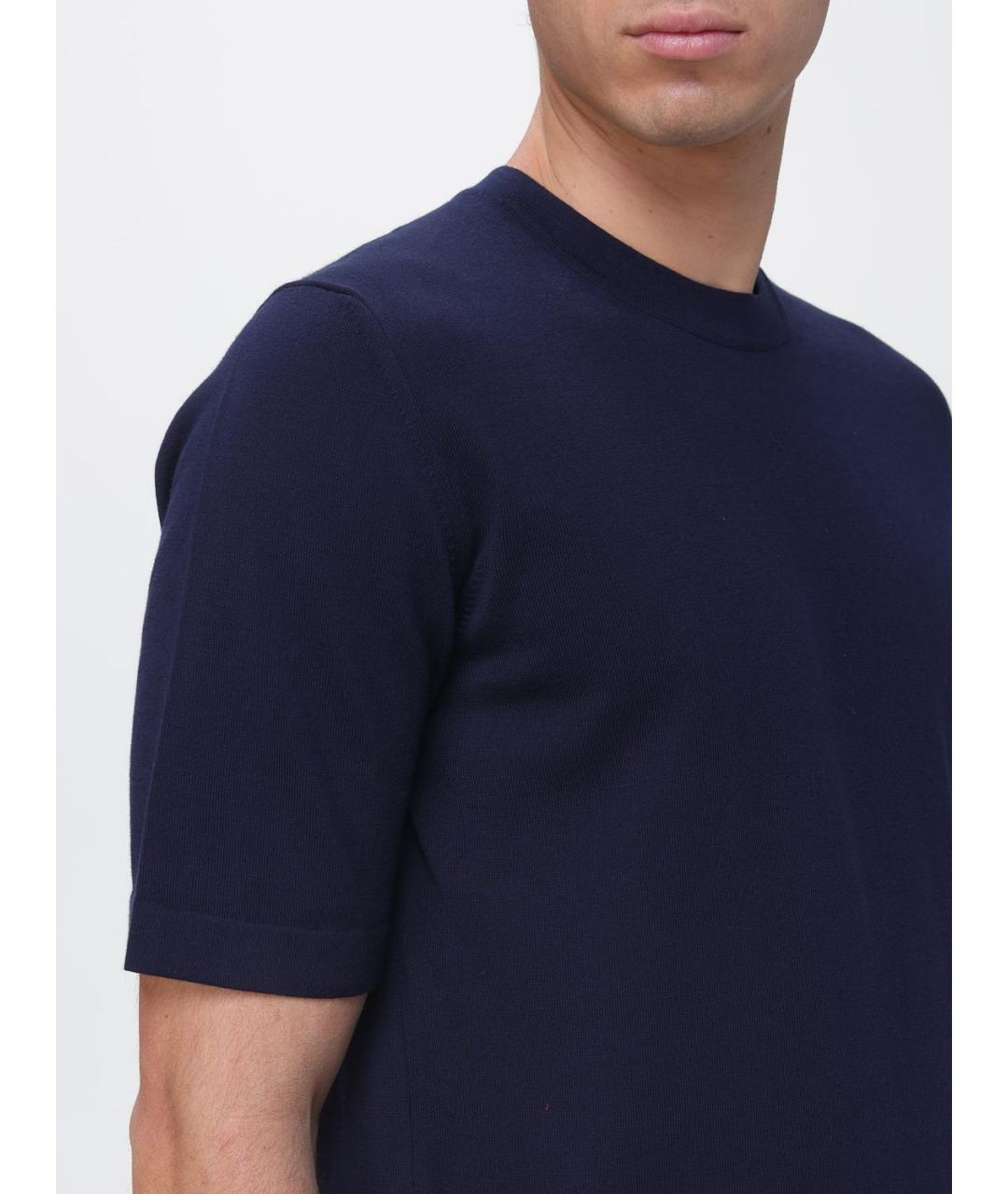 K-WAY Синяя хлопковая футболка, фото 3