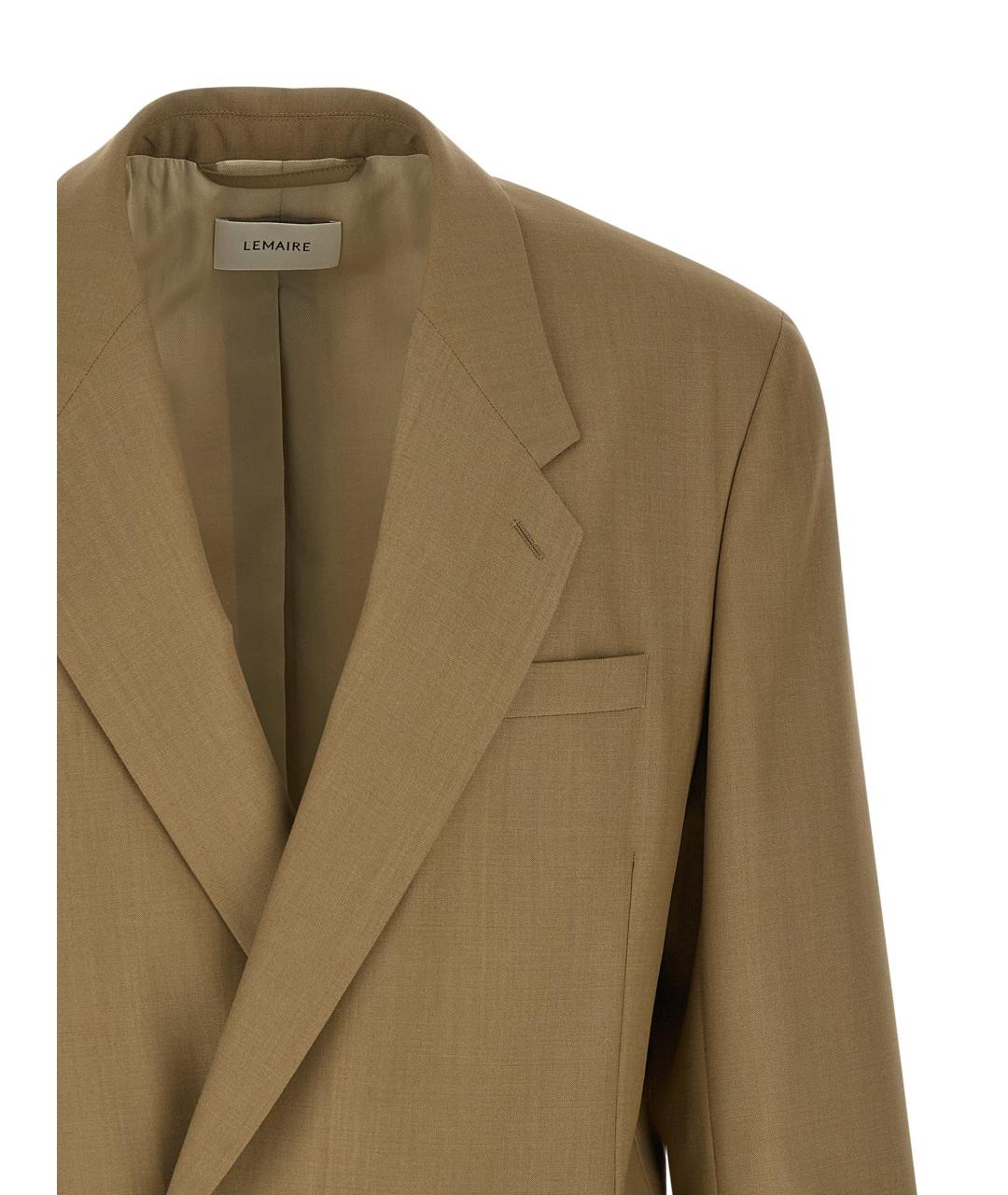 LEMAIRE Коричневый шерстяной пиджак, фото 3