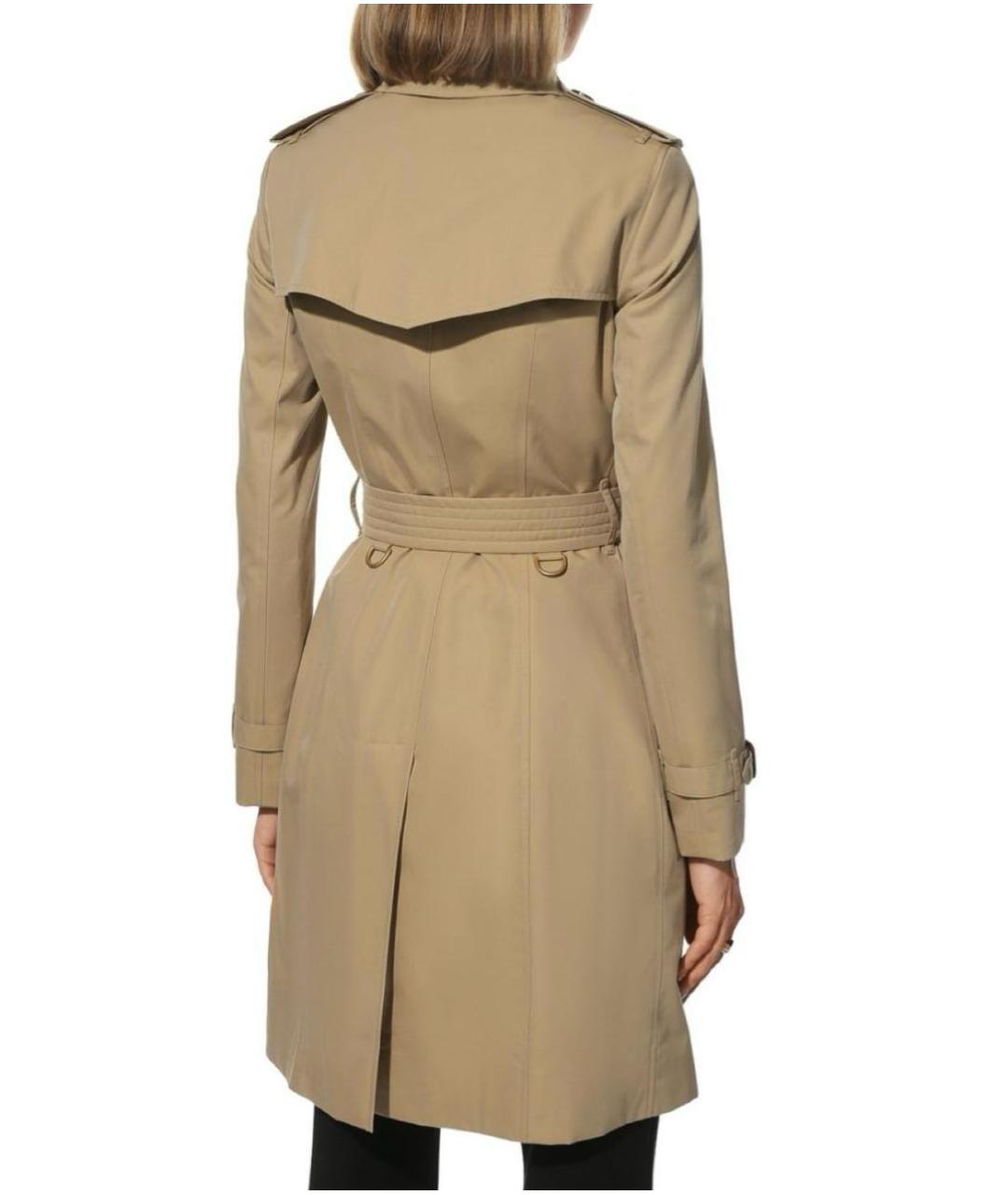 BURBERRY Бежевый хлопковый тренч/плащ, фото 3