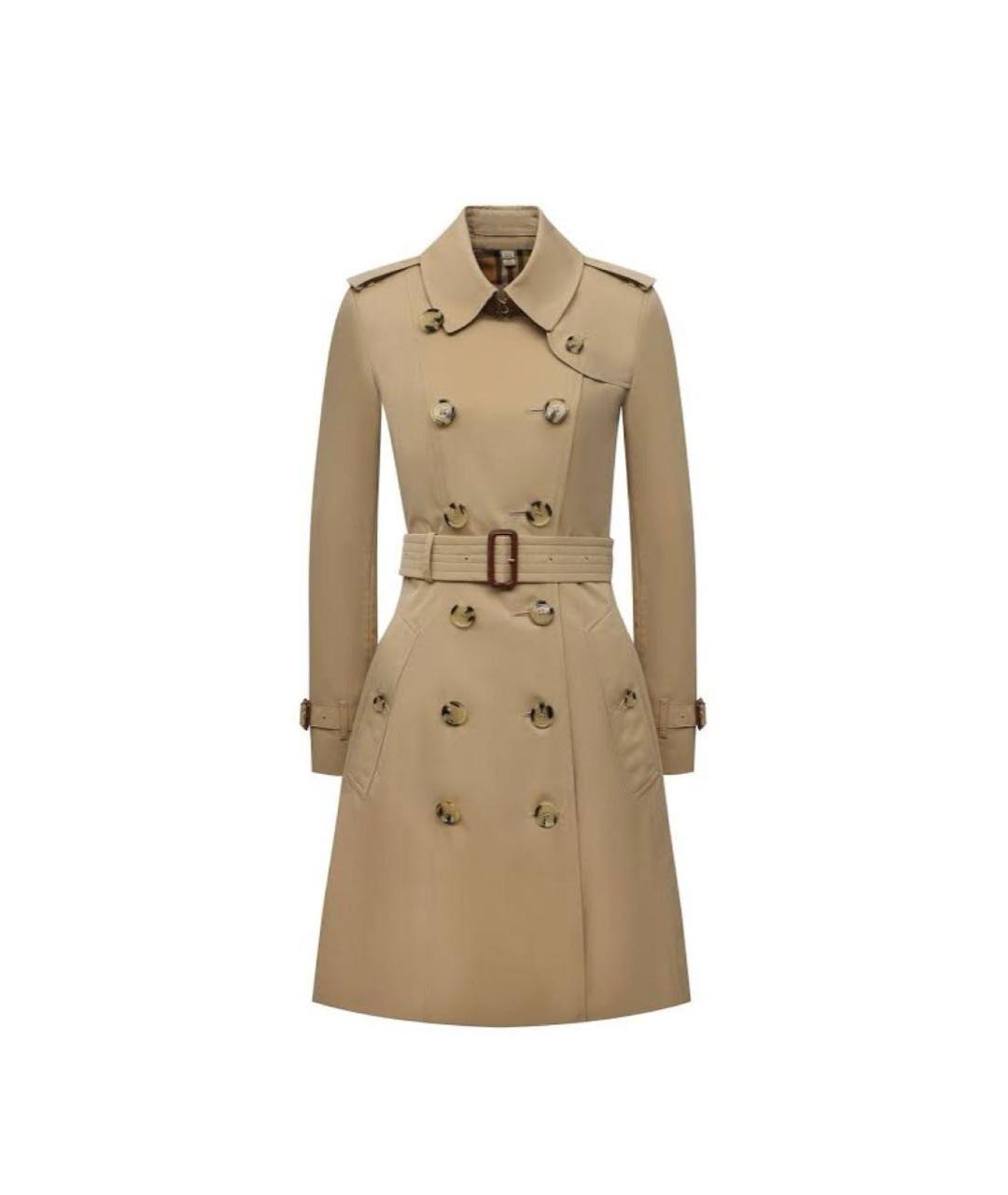 BURBERRY Бежевый хлопковый тренч/плащ, фото 1