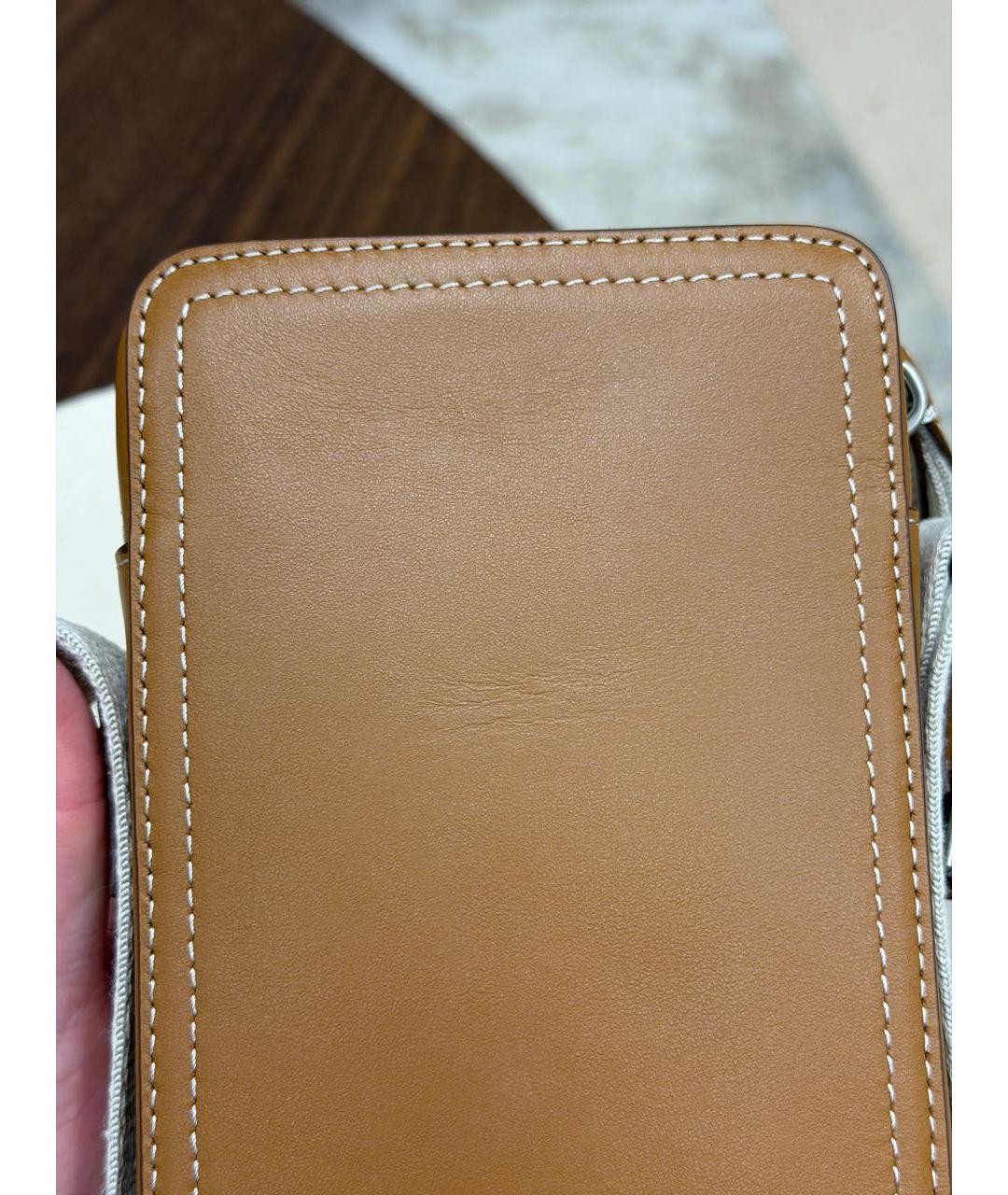 JACQUEMUS Коричневая кожаная сумка на плечо, фото 5