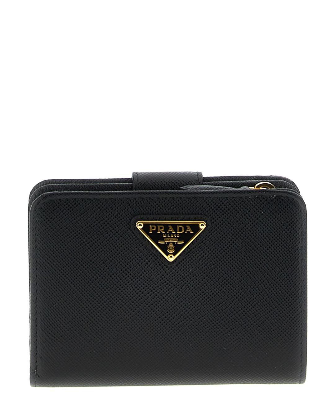 PRADA Черный кожаный кошелек, фото 1