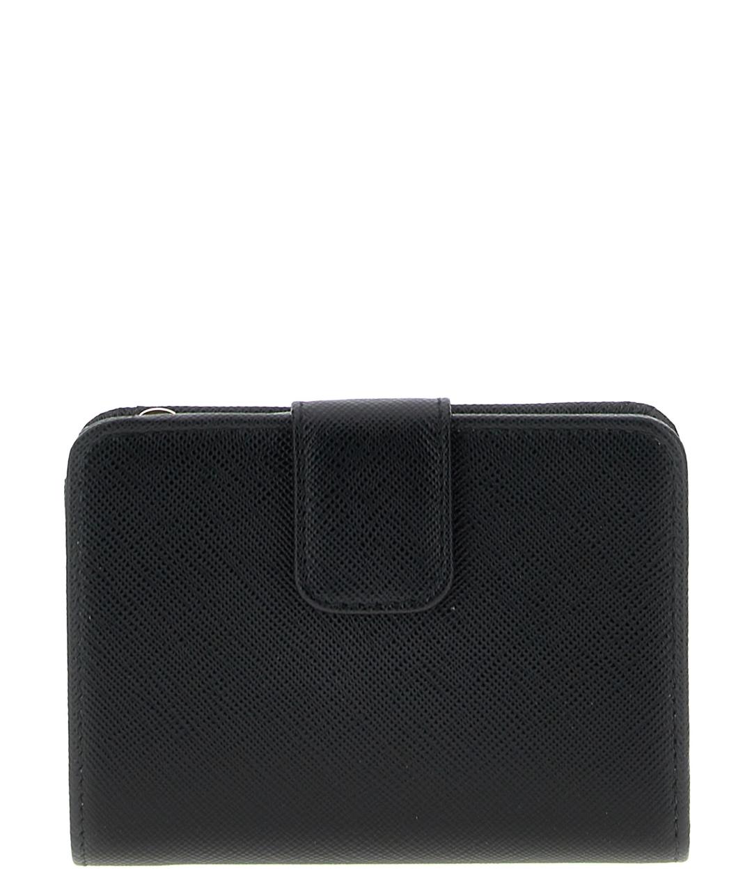 PRADA Черный кожаный кошелек, фото 2