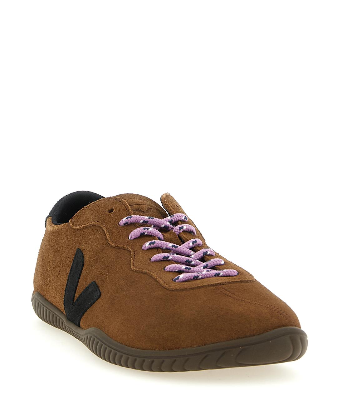 VEJA Коричневые замшевые низкие кроссовки / кеды, фото 2
