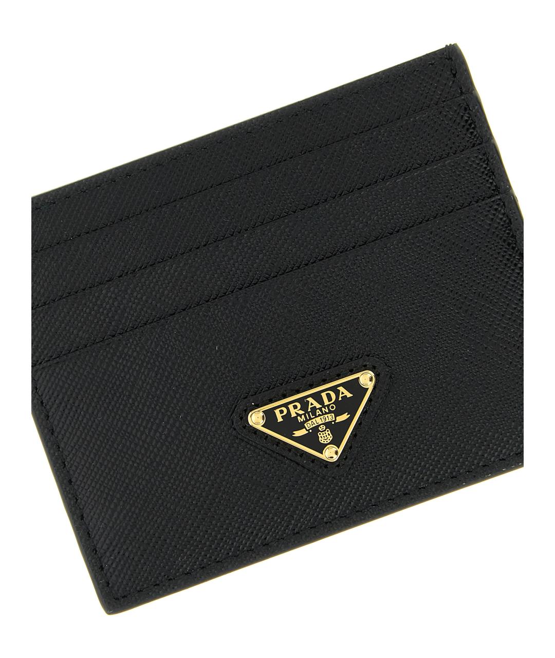 PRADA Черный кожаный кардхолдер, фото 3