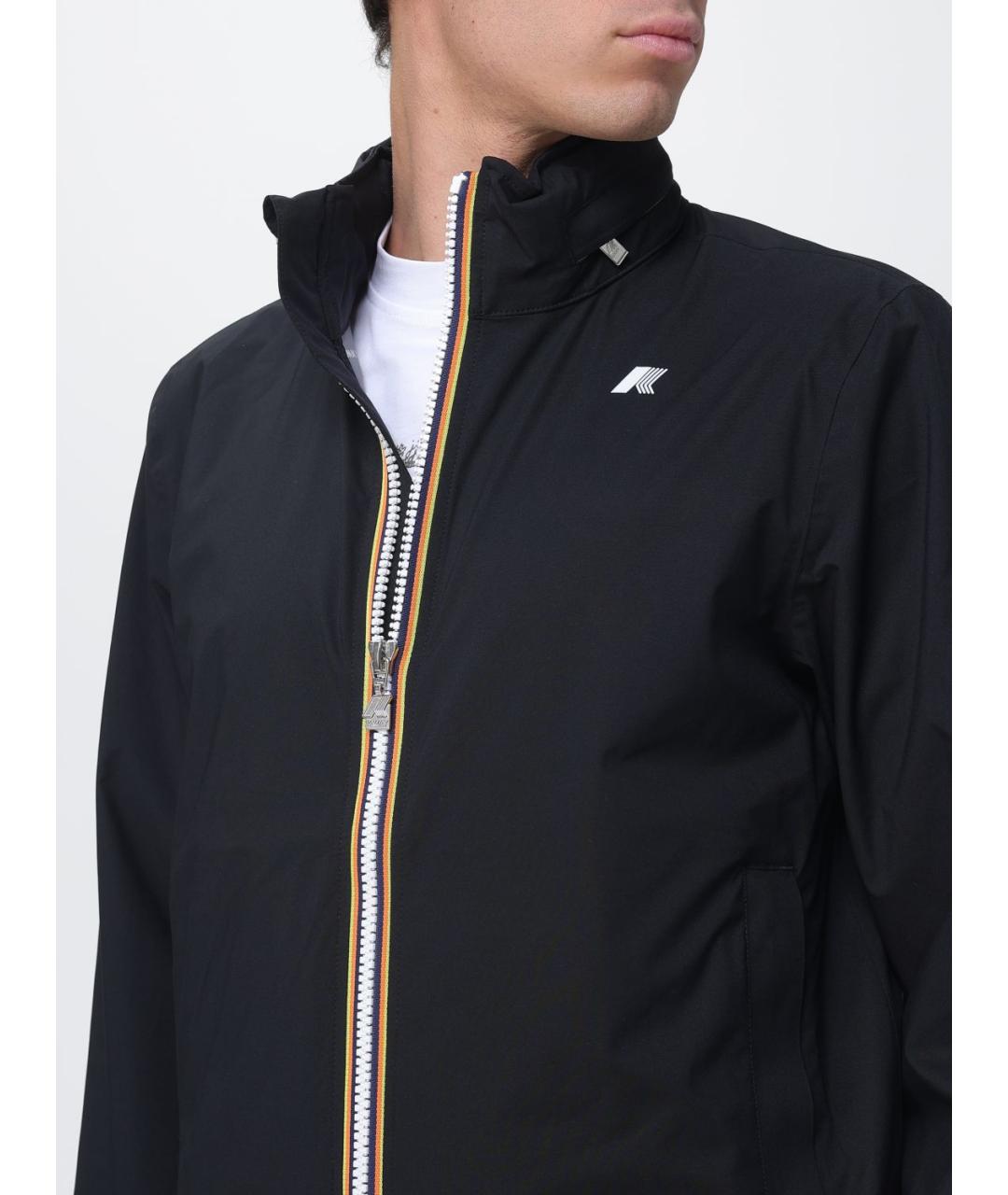K-WAY Черная полиэстеровая куртка, фото 4