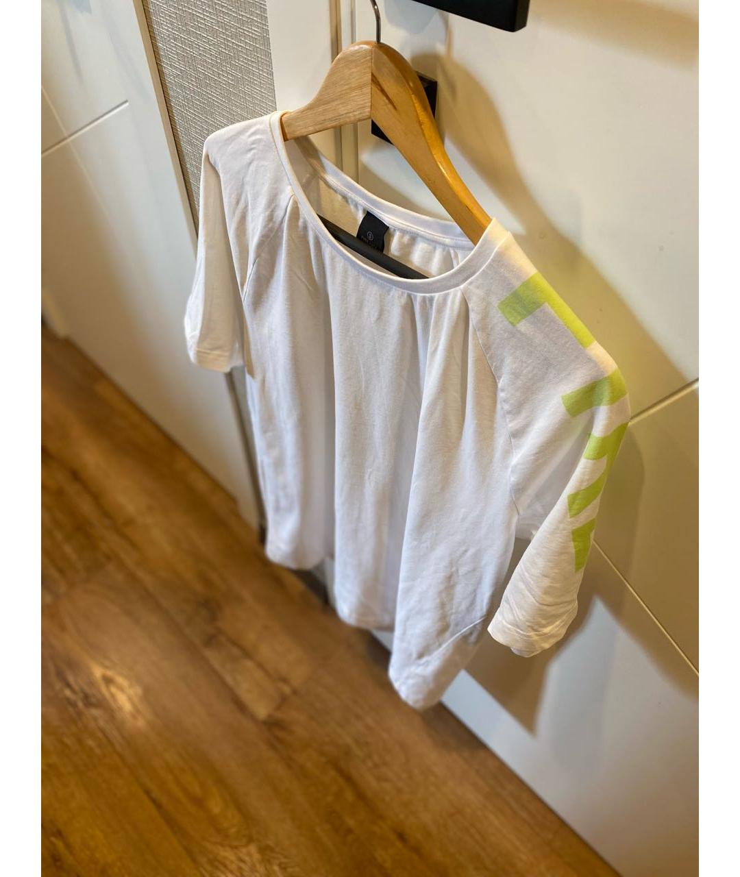 BOGNER Белая хлопко-эластановая футболка, фото 3